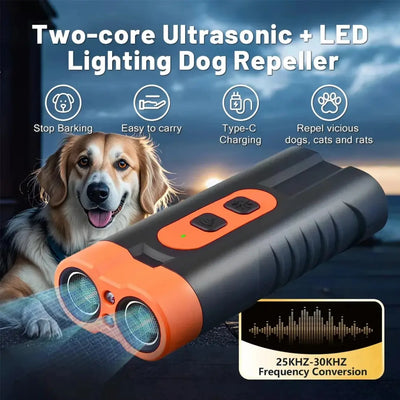 Dual-Head Ultrasonic Anti Barking Dog Device