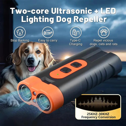 Dual-Head Ultrasonic Anti Barking Dog Device