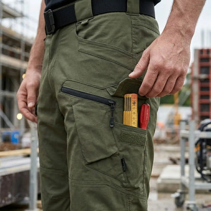 Men's Waterproof Work Shorts - 4 Way Stretch, 10 Pockets