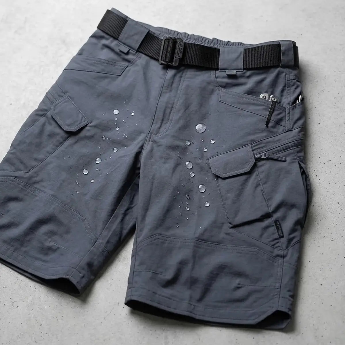 Men's Waterproof Work Shorts - 4 Way Stretch, 10 Pockets