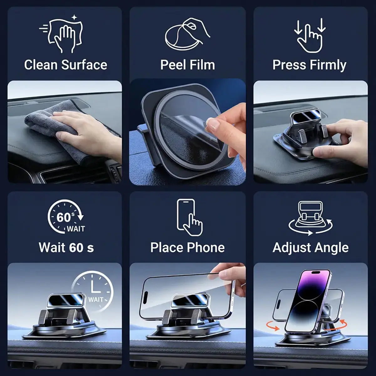 The car phone holder designed to actually stay put